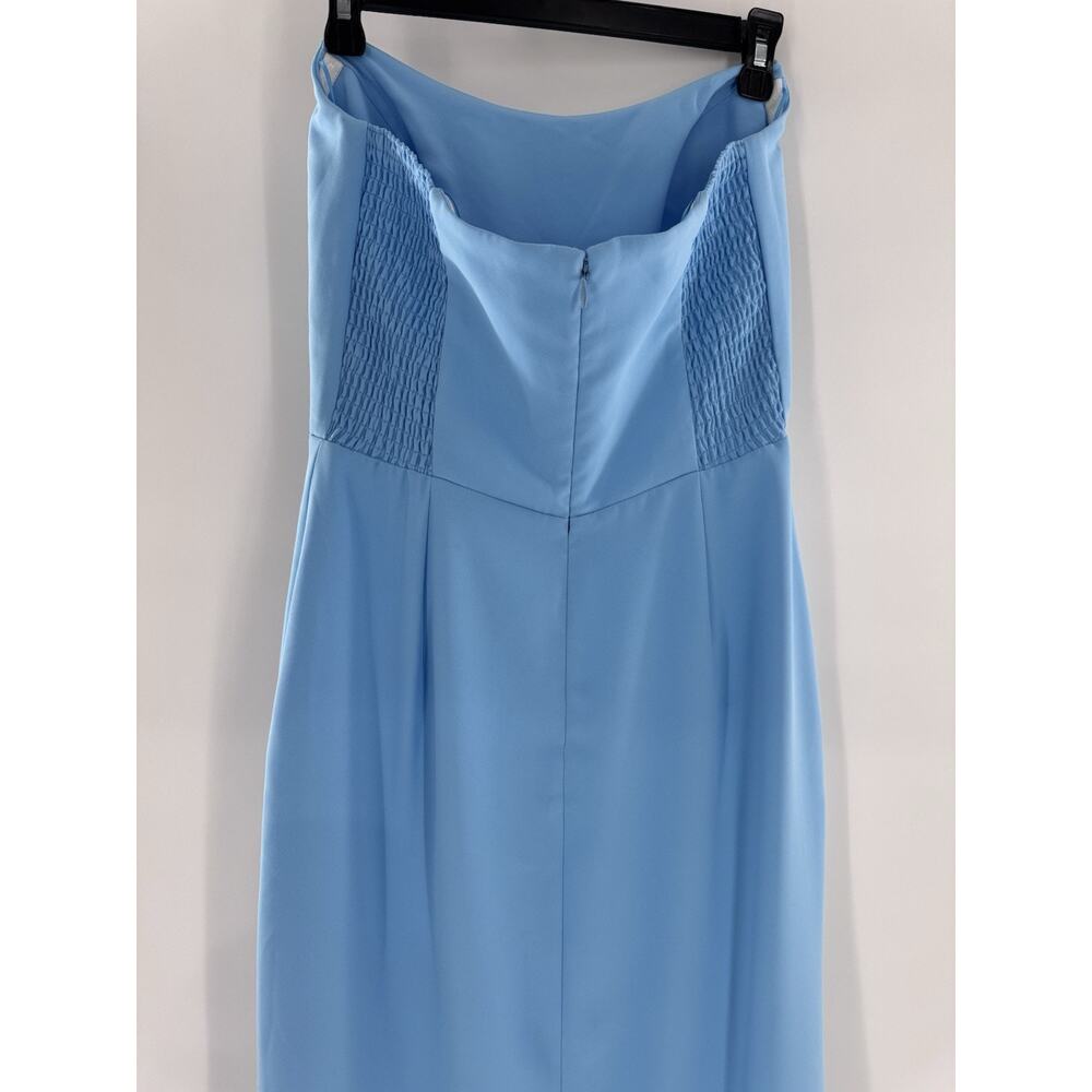 Amanda Uprichard X Revolve Dress Sz M Maxi Bustier Side Slit Party Formal Gown - Picture 8 of 16